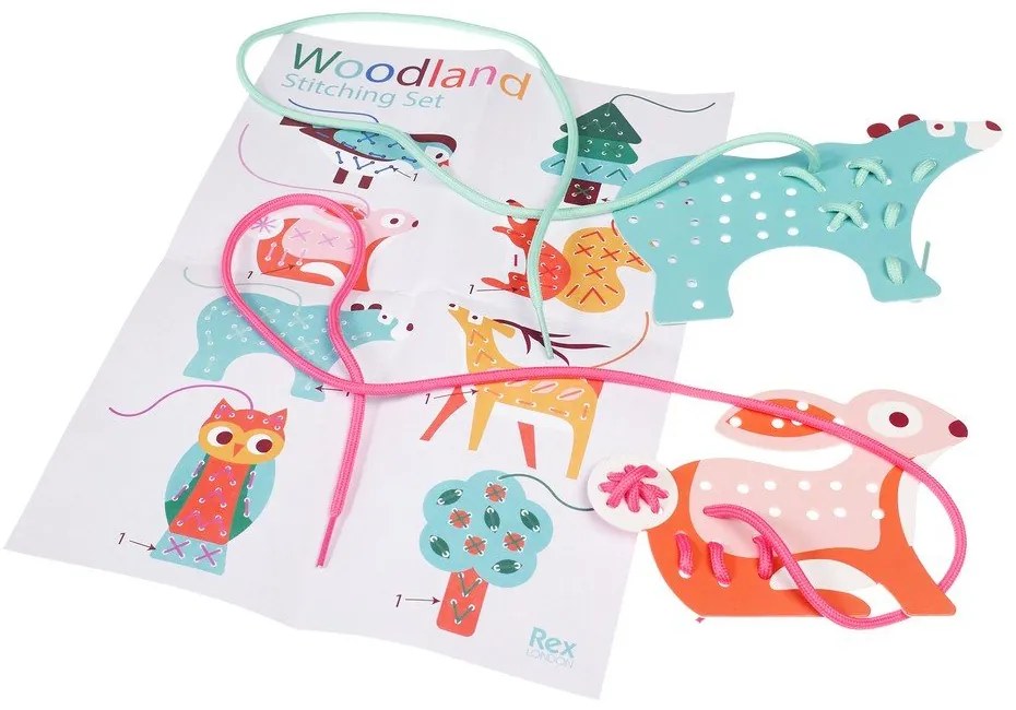 Set creativo Stitching set Woodland - Rex London
