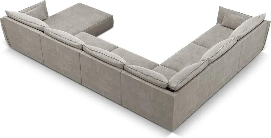 Divano angolare grigio chiaro (angolo sinistro) Vanda - Mazzini Sofas