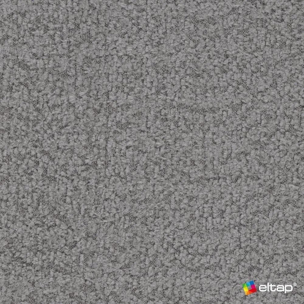 Divano grigio allungabile/con contenitore con penisola a sinistra e rivestimento in bouclé 223 cm Fabillo – ELTAP