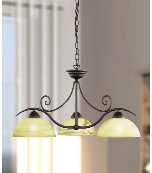 Wofi 5128.03.09.0000 - Lampadario a sospensione con catena LACCHINO 3xE27/60W/230V