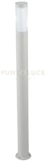 Paletto tokyo bianco 1 luce attacco e27 ip44 11,5x110cm in acciaio ...