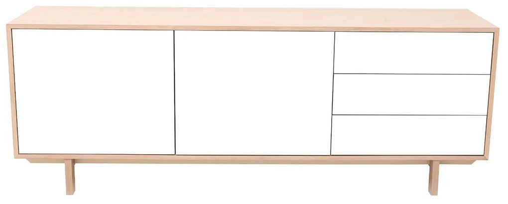 Credenza scandinava in legno Bianco 195 cm SID