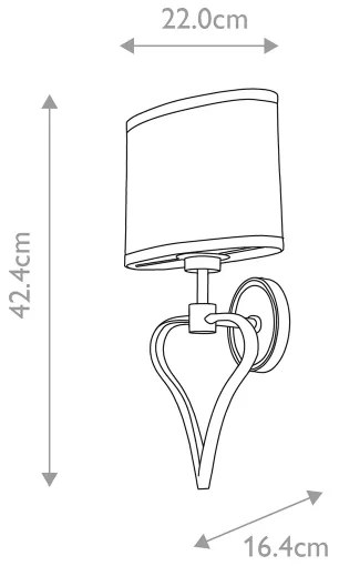 Elstead BATH-FALMOUTH-FG - Lampada bagno LED 1xG9/3W + LED/1W IP44
