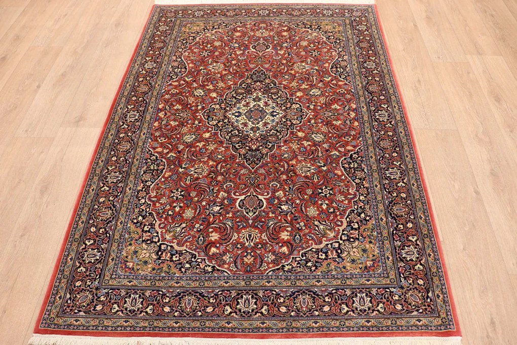 Isfahan Tappeto 200x140 (Iran) Annodato A Mano