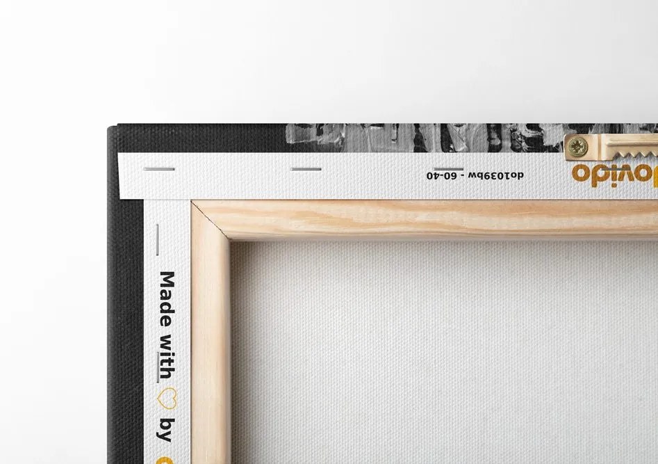 Stampa su tela – Pittura originale di una donna in bianco e nero