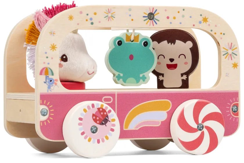Lilliputiens - Lena l'unicorno magico - autobus in legno