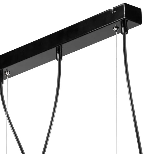 Lampadario su corda TARO 3xE27/60W/230V nero