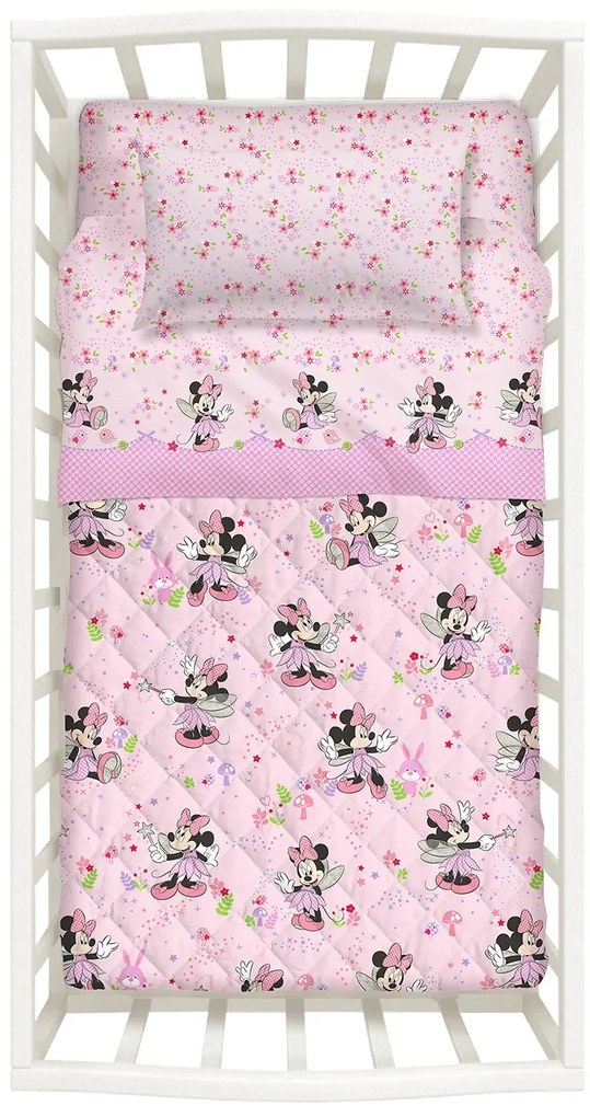 Copriletto Trapuntato Minnie fairy Disney baby, in cotone