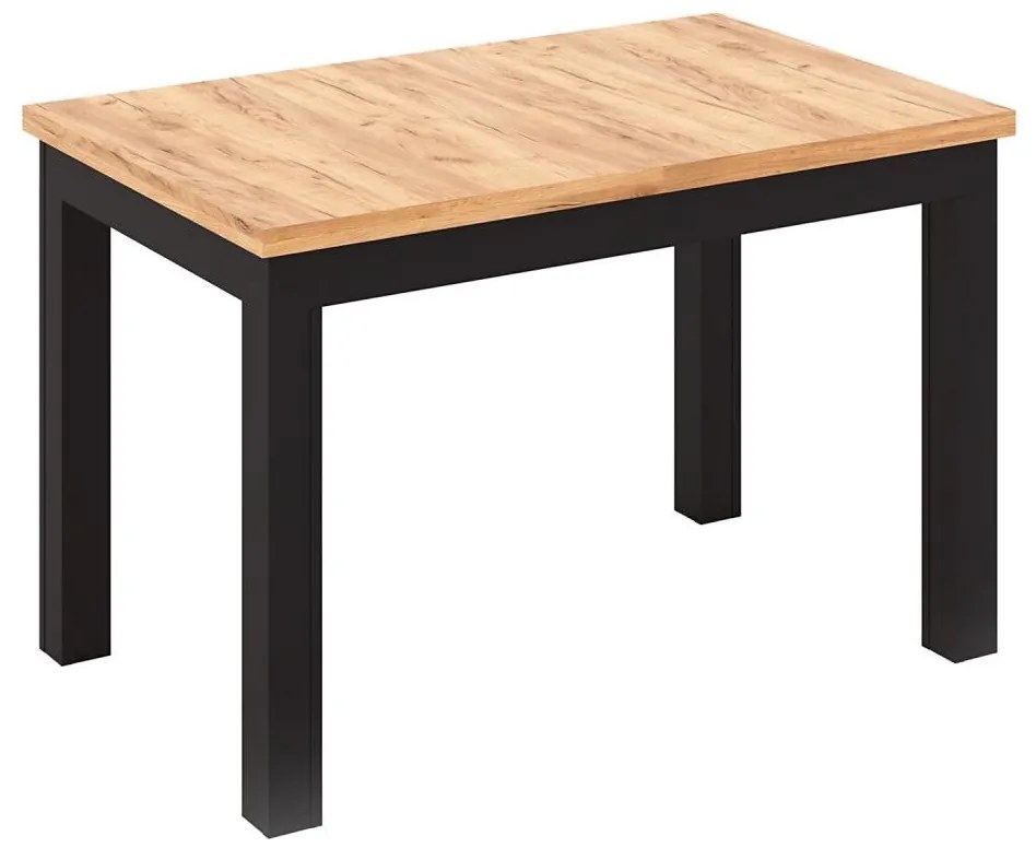 Tavolo da pranzo allungabile DOO rovere artisan/nero