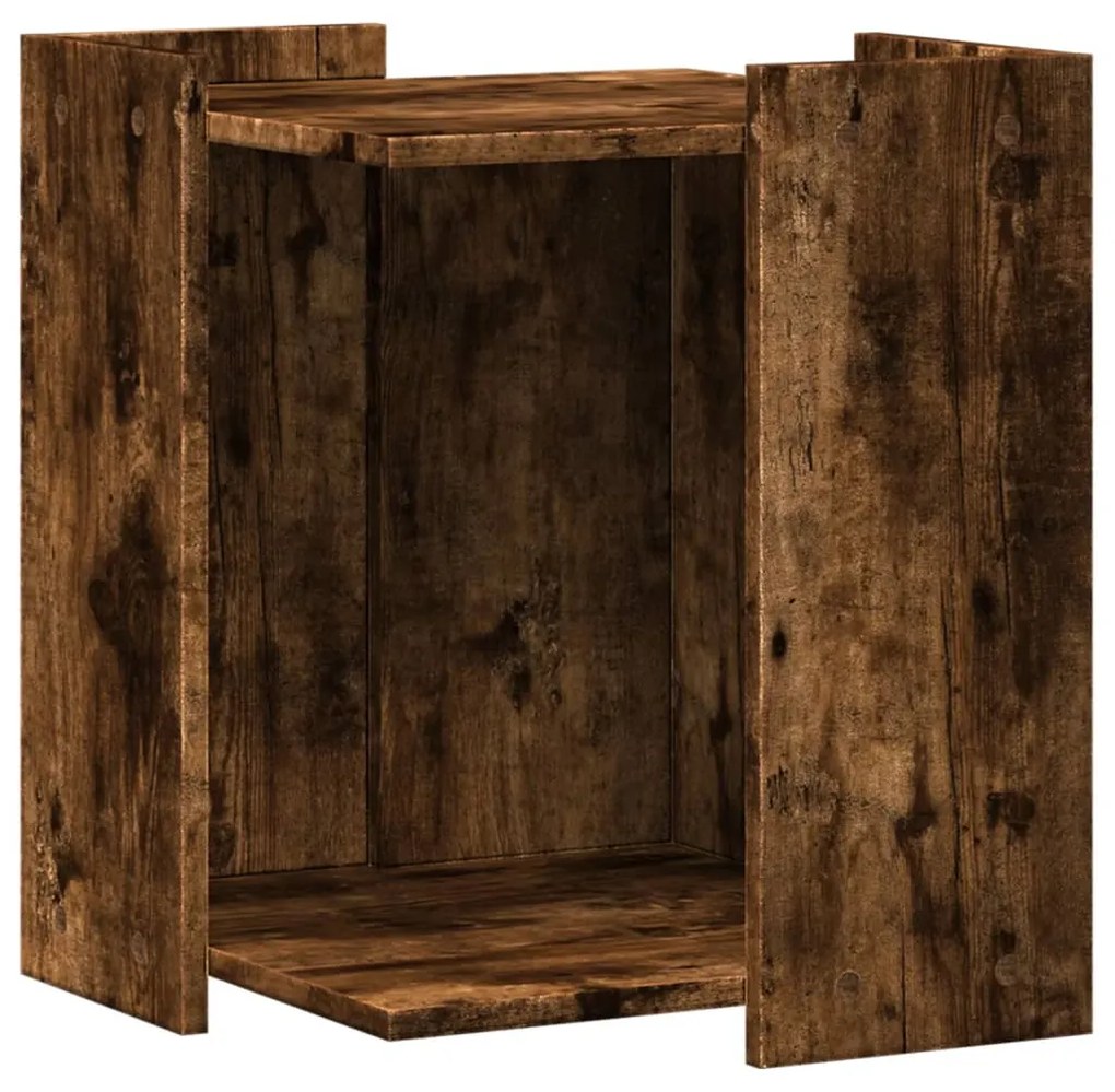 Recinto lettiera gatti rovere sonoma 60x40x40 cm in truciolato