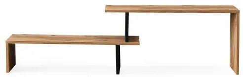 Tavolo TV OVIT 44x153 cm marrone/nero