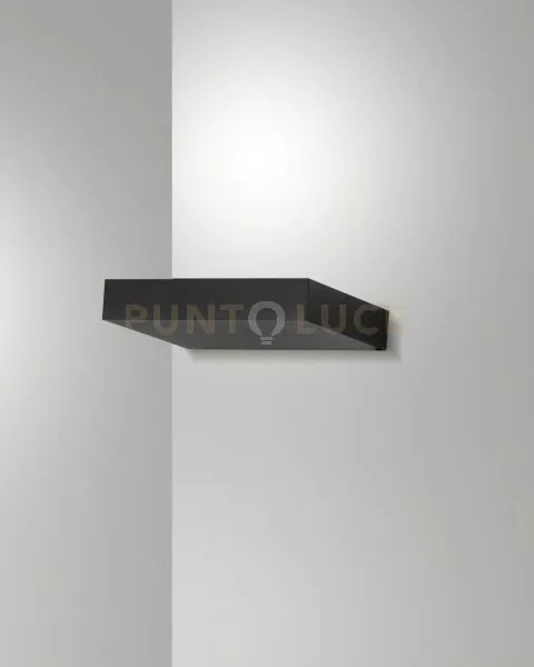 Guia applique nera l.16,9cm a led 3000k - 18w - 2546 lm ip20