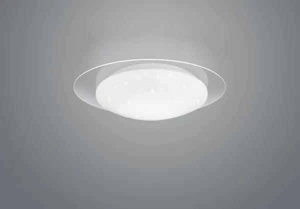 Plafoniera led diffusore frodo effetto stelle r62063500 bianco d.35cm