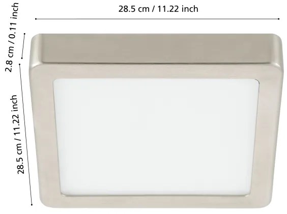 Eglo 98852 - Lampada da bagno dimmerabile a LED FUEVA-Z LED/19,5W/230V IP44