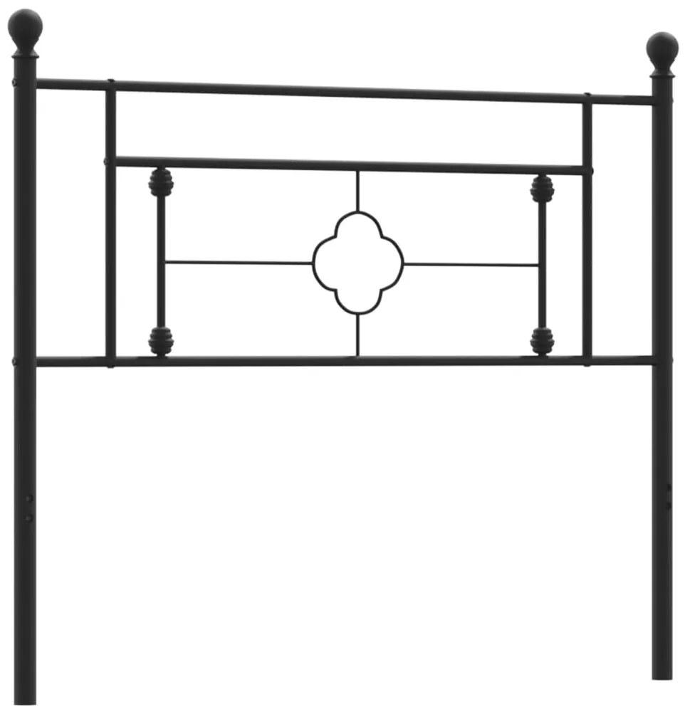 Testiera in Metallo Nero 107 cm