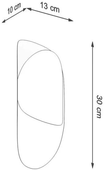 Sollux SL.1062 - Applique TEAR 1xG9/40W/230V bianca