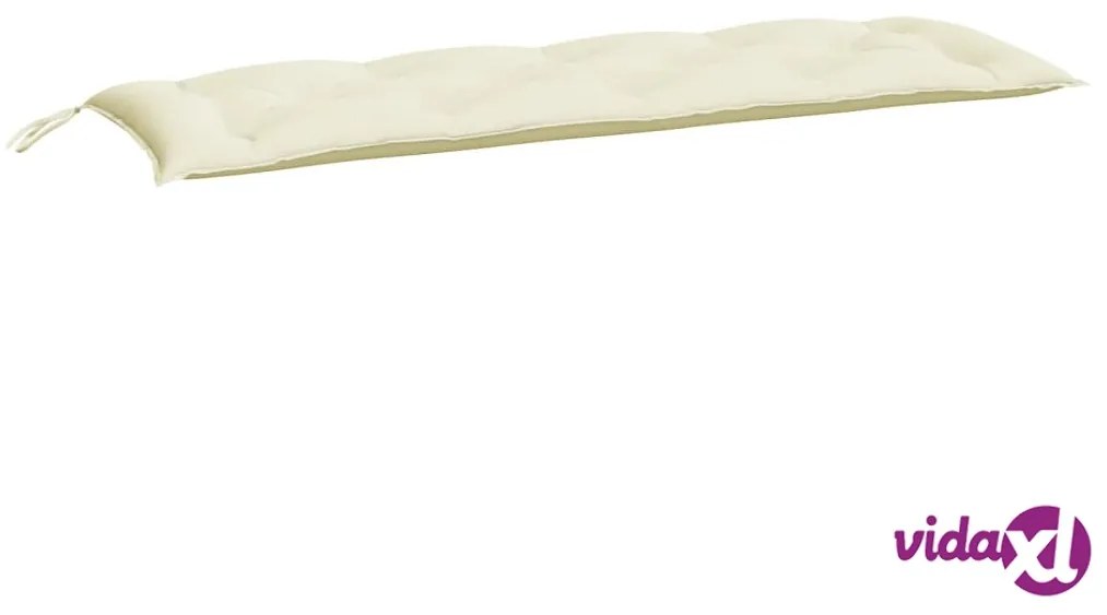 vidaXL Cuscino per Panca Bianco Crema 150x50x7 cm in Tessuto Oxford