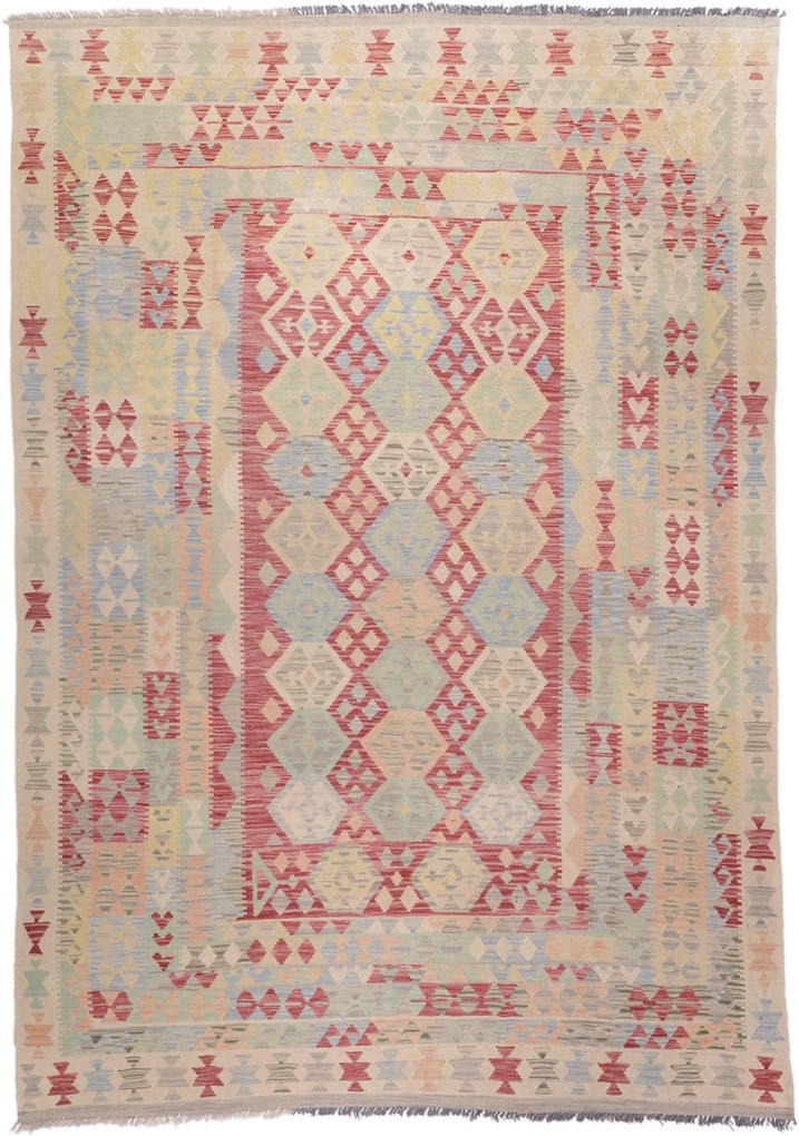 Kilim Tappeto 290 x 200 (Afghanistan) Tessuto A Mano