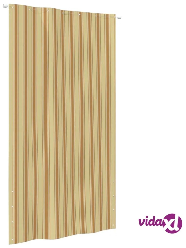 vidaXL Paravento Balcone Giallo e Arancione 140x240 cm Tessuto Oxford