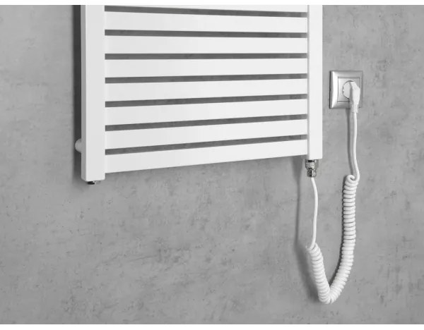 Aqualine - Radiatore elettrico da bagno TONDI-E 500W/230V 133 cm bianco