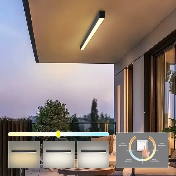 Brilagi - Plafoniera a LED per bagno SLEEKLINE LED/40W/230V nera IP44