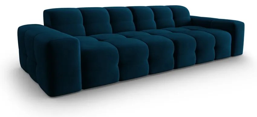 Divano in velluto blu scuro 255 cm Kendal - Micadoni Home