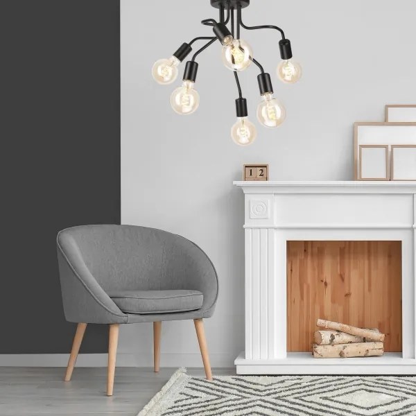 Lampadario a sospensione HILDA 6xE27/60W/230V