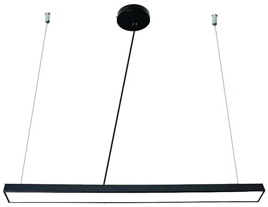 Lampadario LED a sospensione con filo LED/32W/230V 4000K diametro 120 cm nero