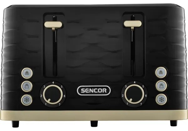Sencor - Tostapane a 4 fette 1600 W/230 V nero/beige