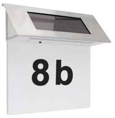 Numero civico solare a LED 600 mAh
