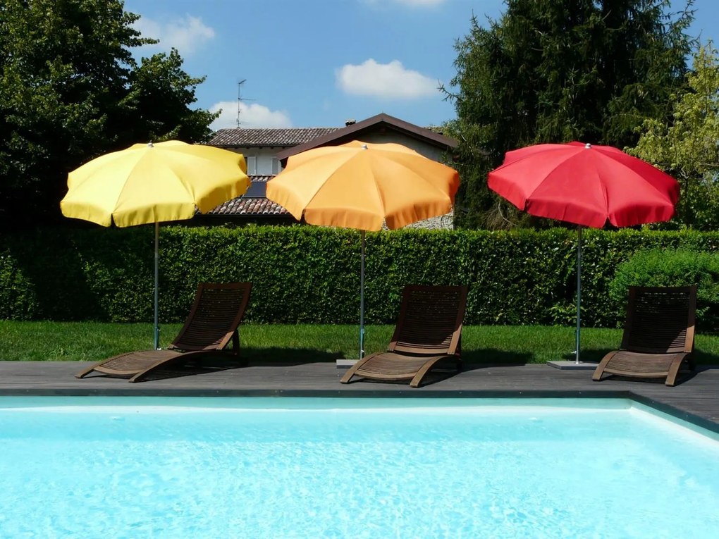 Ombrellone da Giardino Ø2 m Palo Ø33 mm in Acciaio Maffei Borgo Ecru...