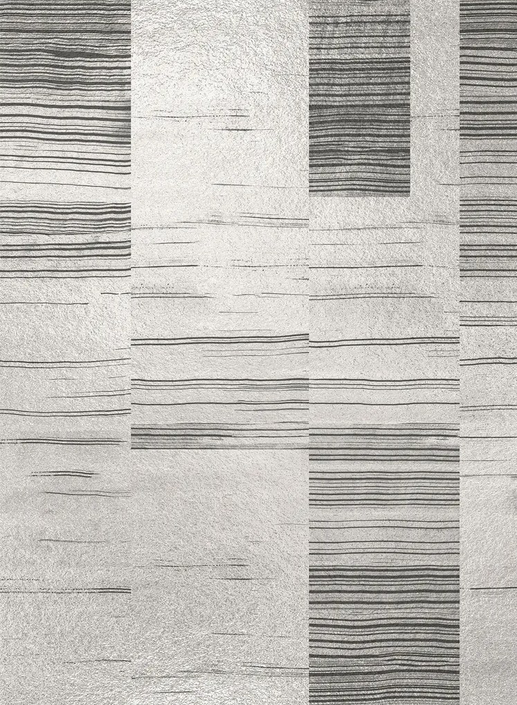 Coordonne Wandbild Earth Layers Metallics - Silver