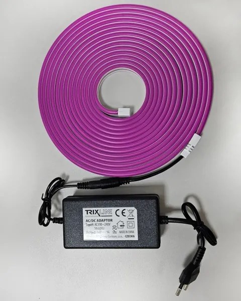 LED Striscia flessibile NEON LED/10W/230V 5 m IP65 viola