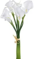 Set 3 Calla Artificiali Composta da 8 Fiori Altezza 36 cm Bianco