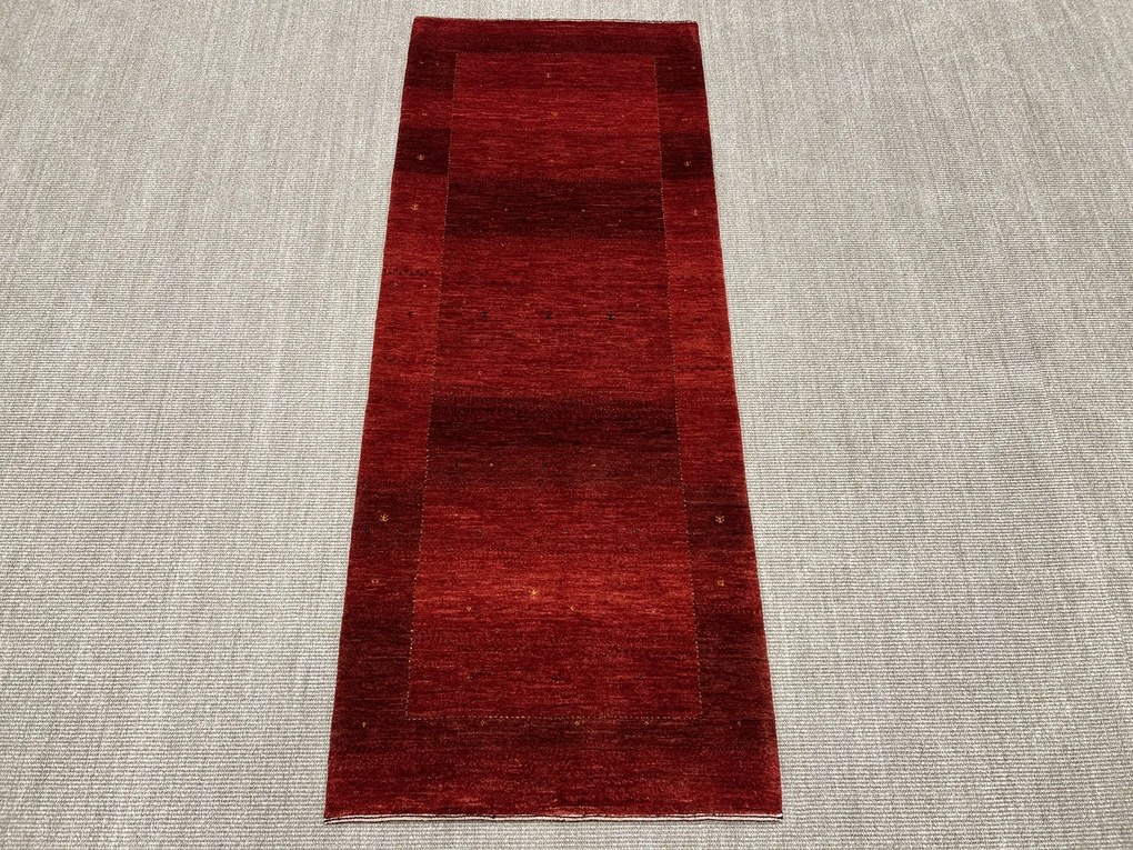 Loribaft Tappeto persiano 80x210 Rosso (Iran) Annodato A Mano
