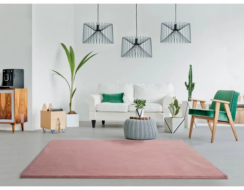 Tappeto rosa , 80 x 150 cm Fox Liso - Universal