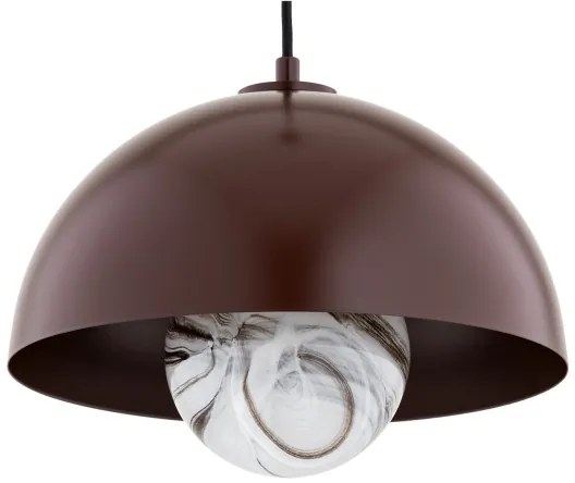 Argon 8444 - Lampadario a sospensione con filo PIAVA 1xE14/7W/230V alabastro marrone
