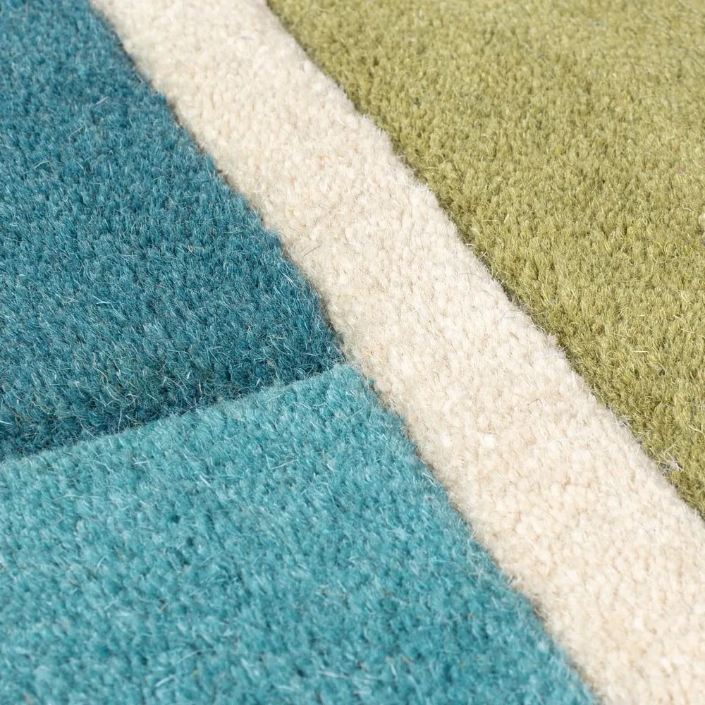 Tappeto in lana verde 160x230 cm Piano - Flair Rugs