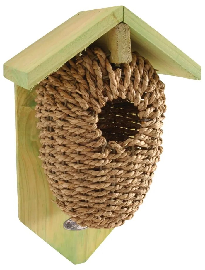 Casetta per uccelli in seagrass, altezza 26,2 cm - Esschert Design
