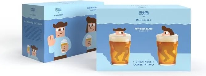 Set di bicchieri da birra 2 pz 400 ml Mikkeller – Holmegaard