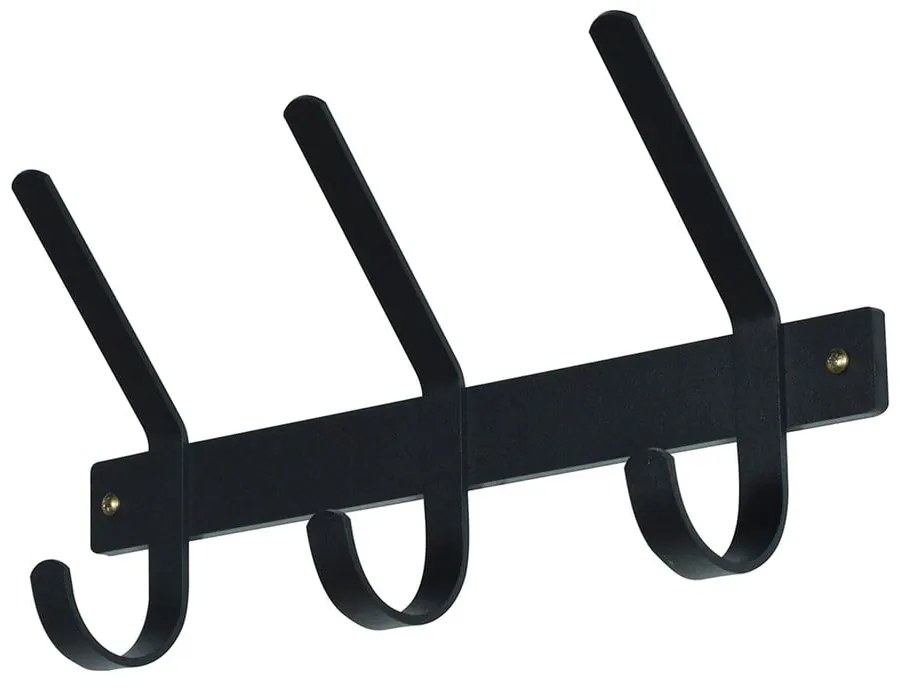 Attaccapanni da parete nero in metallo 40 cm Dexter – Spinder Design