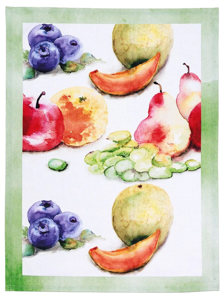 Strofinaccio da Cucina Tutti i Frutti in Cotone   CM. 50X70