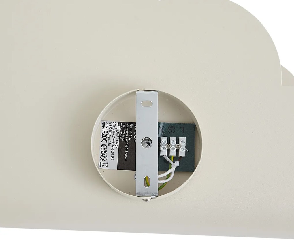 Lampada da parete per bambini nuvola beige con sole - Cloudy