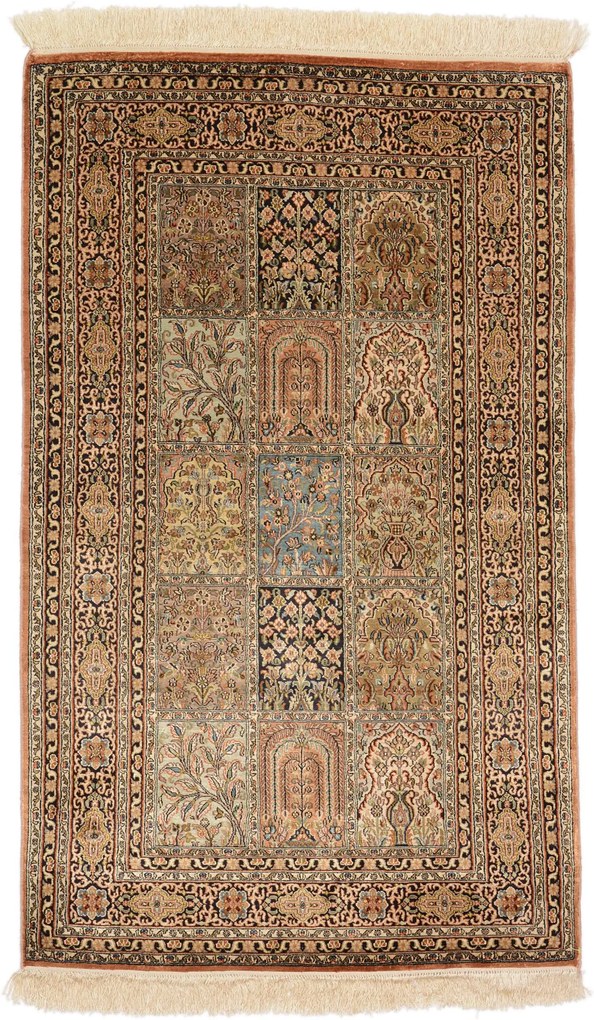 Cashmere Silk Tappeto orientale 80x120 (Indian) Annodato A Mano