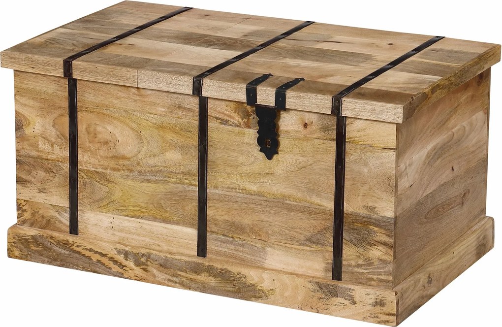 JORDI - tavolino in legno di mango con porta bottiglie