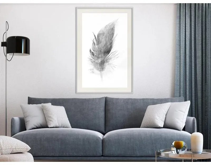 Poster Lost Feather (Grey)