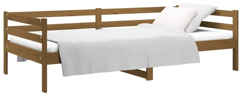 Dormeuse miele 90x190 cm in legno massello di pino