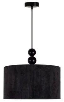 Duolla - Lampadario a sospensione con filo LYON 1xE27/15W/230V diametro 40 cm nero