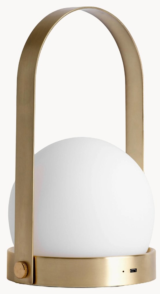 Lampada da tavolo piccola portatile Carrie, luce regolabile