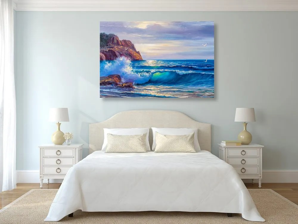 Quadro su tela – Mattina sul mare